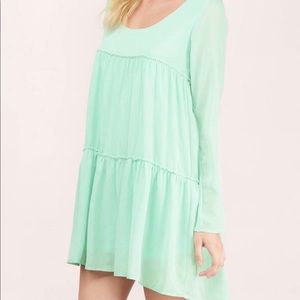 Mint Babydoll Shift Dress Tobi